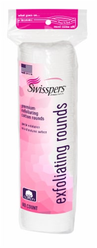 Swisspers Exfoliating Cotton Rounds, 80 ct - Fry’s Food Stores