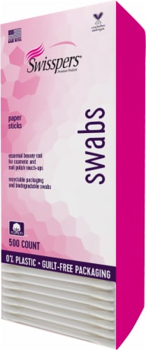 Swisspers Paper Swabs Perspective: front