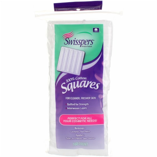Swisspers Cotton Squares Perspective: front