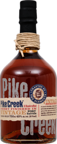 Pike Creek Handcrafted Canadian  Whisky Perspective: front