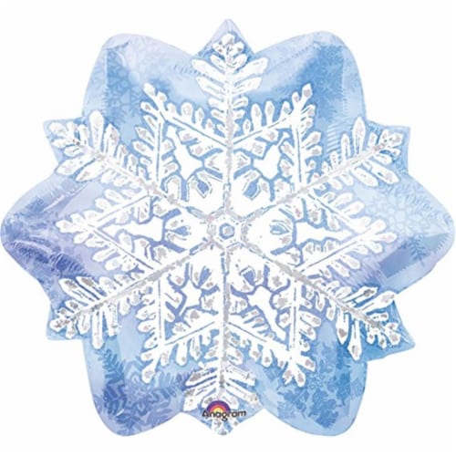 Mayflower Products Let it Snow Snowflake Foil Balloon Perspective: front