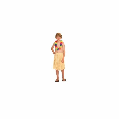 Amscan Skirt Grass Natural Child - Pack Of 3 Costume Perspective: front
