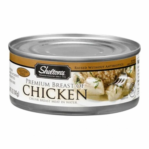 Shelton's Premium Canned Chicken Breast Perspective: front