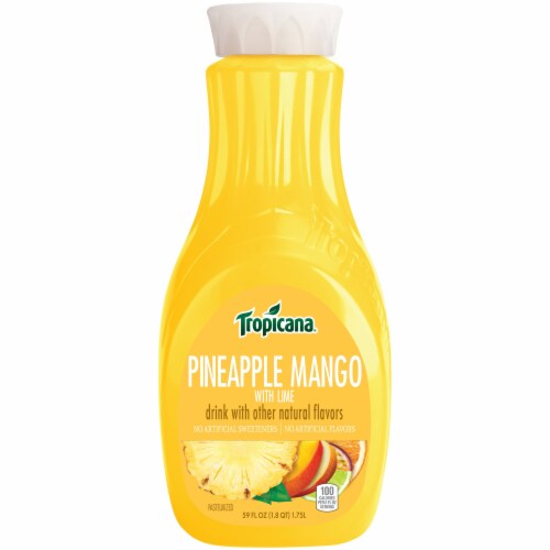 Tropicana Pineapple Mango with Lime Perspective: front