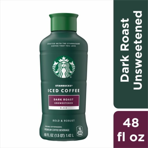 Starbucks® Dark Roast Unsweetened Iced Coffee Perspective: front