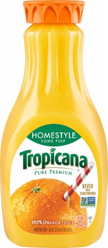 Tropicana Pure Premium Non GMO Orange Fruit Juice Perspective: front
