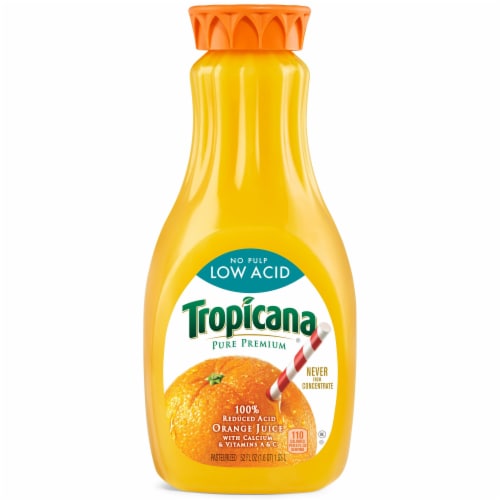 Tropicana® Orange Juice No Pulp Low Acid Bottle