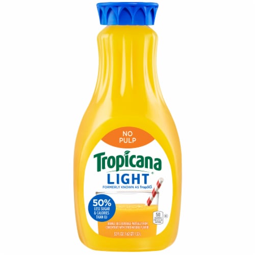 Tropicana Light Orange Fruit Juice, No Pulp