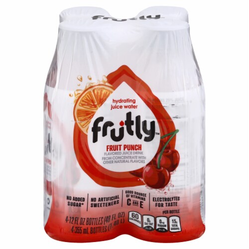 Frutly Fruit Punch Hydrating Juice Water Perspective: front