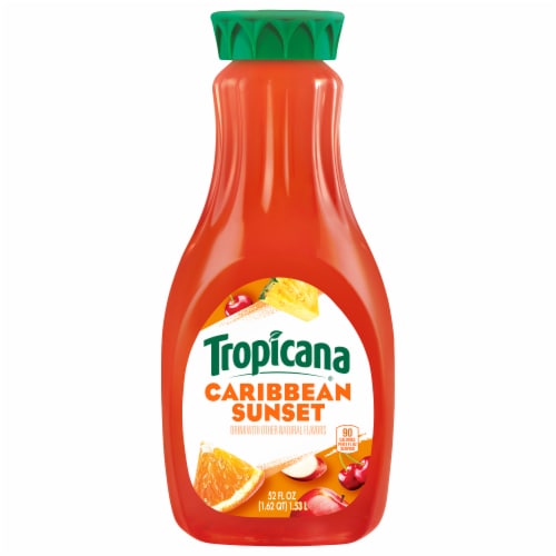 Tropicana Caribbean Sunset Drink Perspective: front