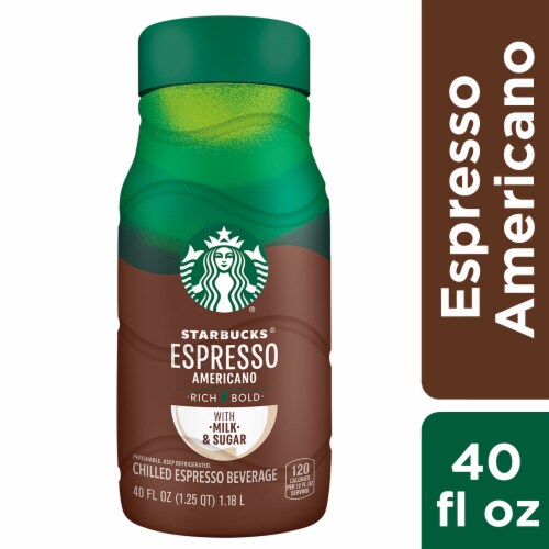 Starbucks® Rich and Bold Espresso Americano Beverage Perspective: front