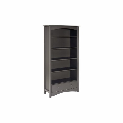 Wood MDB 5 Shelf Bookcase with Drawer in Slate Gray DaVinci, 1 Kroger