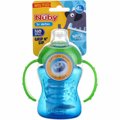 Nuby No-Spill Gripper Cup with Soft Spout - 10 oz