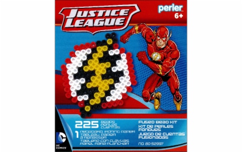Perler Fused Bead Kit Trial Justice Leag Flash Perspective: front