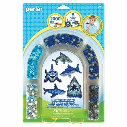 Perler Sharks Fused Bead Kit Perspective: front