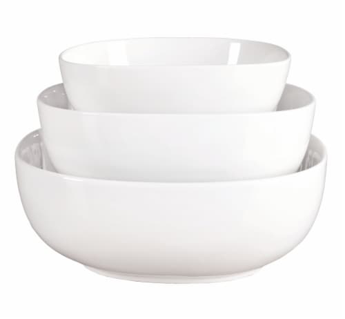 Tabletops Unlimited Denmark Bowls 3 Pack - White Perspective: front