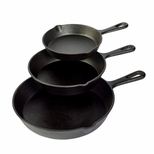 Tabletops Unlimited Cast Iron Fry Pan Set Perspective: front