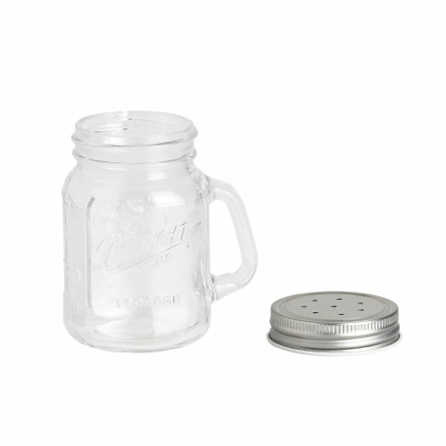 Mason Craft & More Clear Salt and Pepper Shaker Set Perspective: front