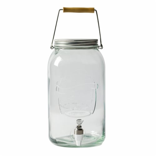 Mason Craft and More Glass Drink Dispenser - Clear Perspective: front