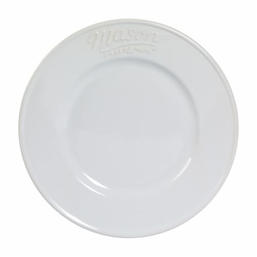 Mason Craft & More Ceramic Salad Plate - White Perspective: front
