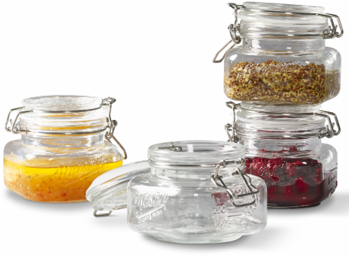 Ralphs Mason Craft More Glass Pantry Jars 4 Pk Transparent