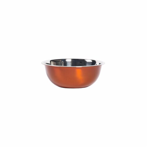 Tabletops Unlimited Stainless Steel Mixing Bowl - Orange Perspective: front
