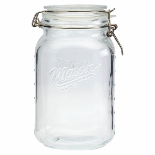 Tabletops Unlimited Glass Clamtop Pantry Jar Perspective: front