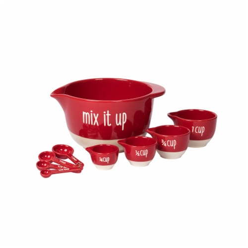 Tabletops unlimited Made With Love Mix & Measure Set - Red Perspective: front