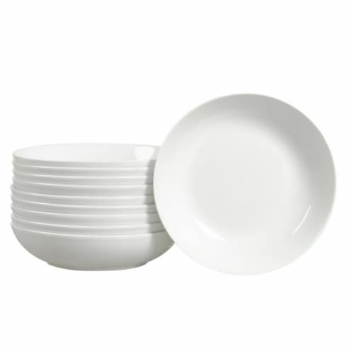 Tabletops Unlimited Roung Coupe Dinner Bowl - 10 Pack - White Perspective: front