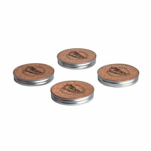 Mason Craft & More Wood Coaster Set - Brown Perspective: front
