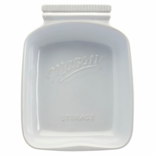 Mason Craft & More Ceramic Jar Shape Bowl - Large - White Perspective: front
