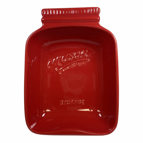 Tabletops Unlimited Mason Jar Bowl - Red Perspective: front