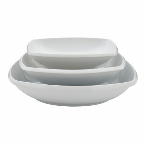 Tabletops Unlimited Rectangular Nesting Bowls - White Perspective: front