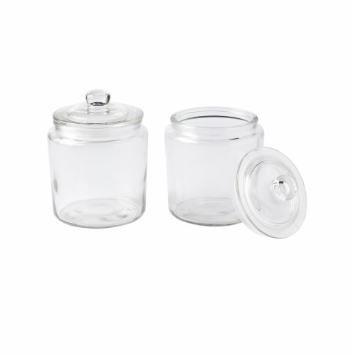 Tabletops Unlimited Glass Apothecary Jars - 2 Pack Perspective: front