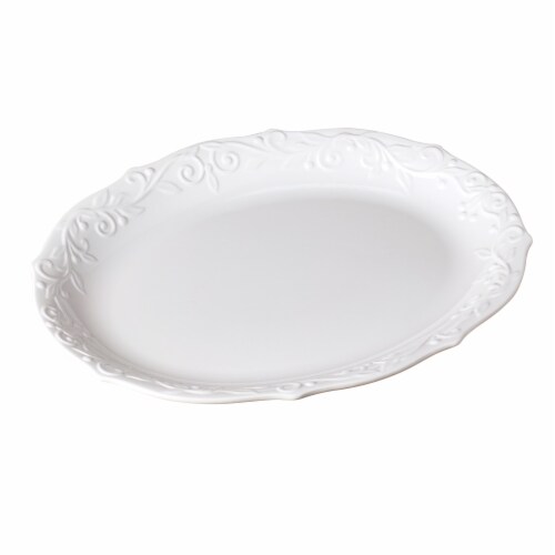 Tabletops Unlimited Turkey Platter - White Perspective: front
