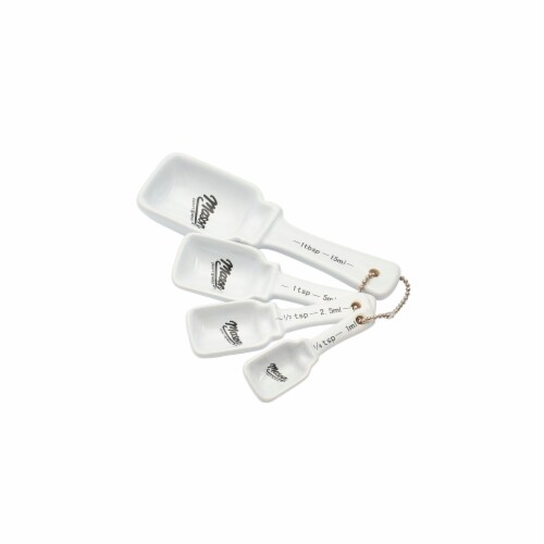 Tabletops United Measuring Spoon Set - White Perspective: front