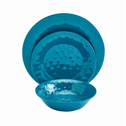 Tabletops Unlimited Melamine Dinnerware Set - Ocean Blue Perspective: front