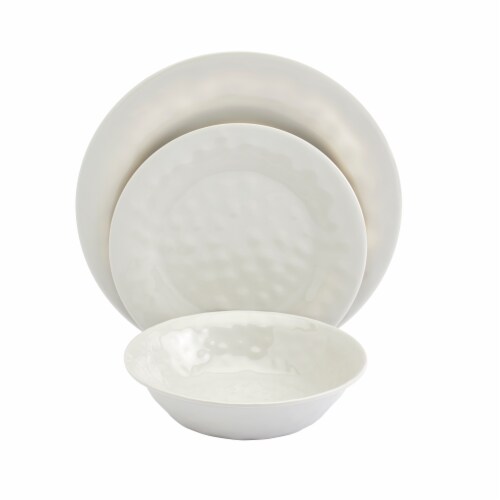 Tabletops Unlimited Melamine Dinnerware Set - Mist Perspective: front