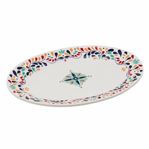 Mason Talavera Oval Serve Tray Perspective: front