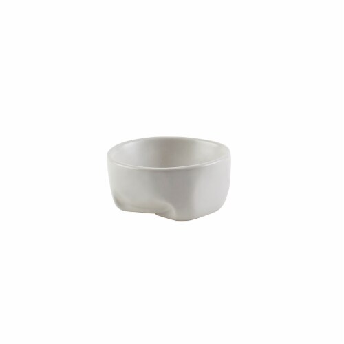 Tabletops Unlimted® Kimora White Dip Bowl Perspective: front