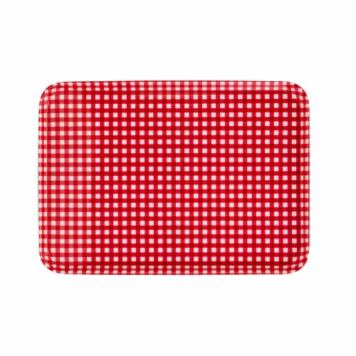 Tabletops Unlimited Gallery Americana Melamine Serve Tray - Red Gingham Perspective: front