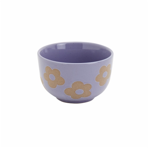 Tabletops Unlimited Gallery Small Lilac Flowers Bowl Perspective: front