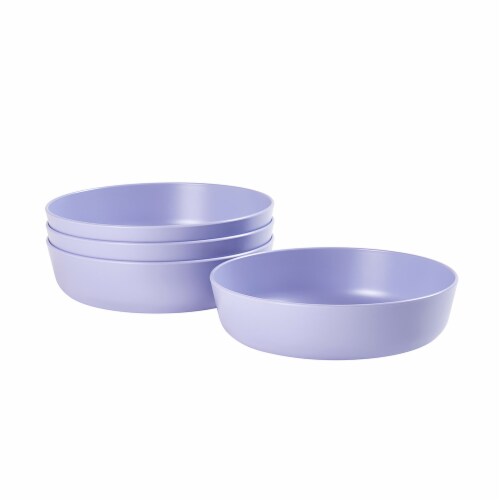 Tabletops Unlimited Gallery Recycled Plastic Dinner Bowls - Lilac Perspective: front