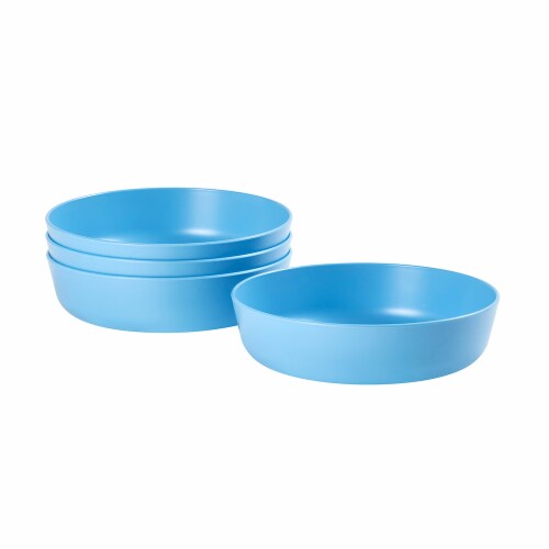 Tabletops Unlimited Gallery Recycled Plastic Dinner Bowls - Sky Blue, 4 ct  / 7.125 in - Smith's Food and Drug