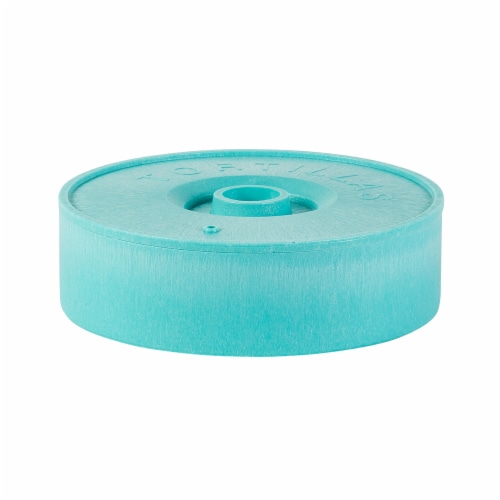 Tabletops Unlimited Infuse Plastic Tortilla Warmer - Aqua Perspective: front