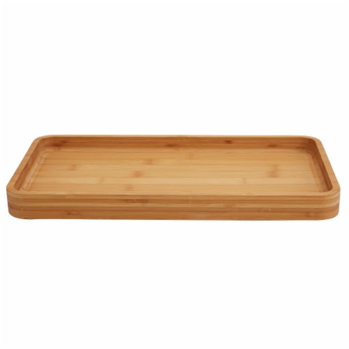 Infuse 16.5 inch Rectangular Bamboo Tray Perspective: front