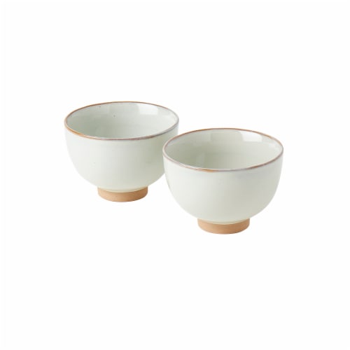 Tabletops Infuse Pad Print Bowl - Ivory Perspective: front