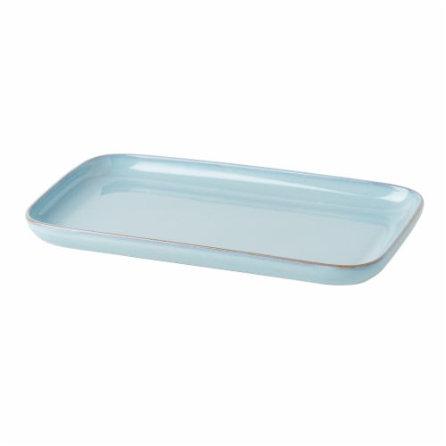 Tabletops Infuse Rectangular Tray - Light Blue Perspective: front