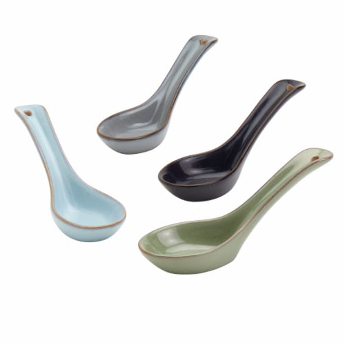 Tabletops Infuse Multicolored Soup Spoon Set Perspective: front