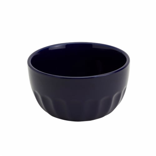 Mason Craft and More Stoneware Cafe Cereal Bowl - Navy Perspective: front